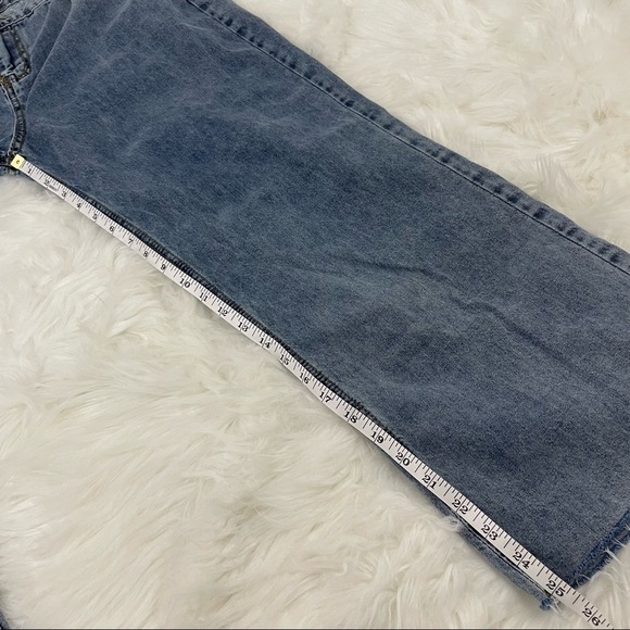 Princess polly wide leg jeans raw hem, size 12 - Picture 5 of 8